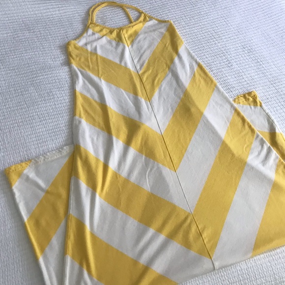 GAP Sunny Yellow Chevron Maxi Dress - Picture 3 of 5